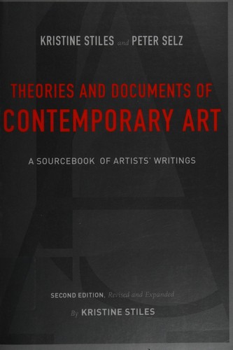 Theories and Documents of Contemporary Art